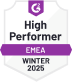 Награда High Performer за слежение за рабочим временем в регионе EMEA на G2 осенью 2024 года