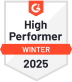 Награда High Performer на G2 за осень 2024 года как трекеру времени