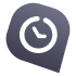 WebWork Time Tracker Black Icon WebWork black icon