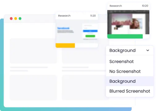 Zeiterfassung mit Screenshots im Hintergrund für unterbrechungsfreies Arbeiten