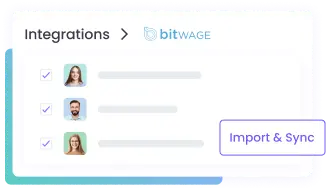 Bitwage-Integration – Import und Synchronisation Bitwage-Import und Synchronisation