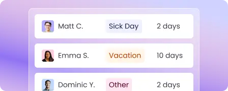 Efficient Leave Management Track time on tasks across all platforms with task timer