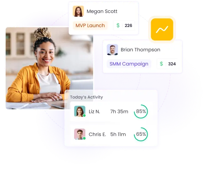 Work from Home Time Tracker Work from home time tracker helping remote teams monitor productivity and performance